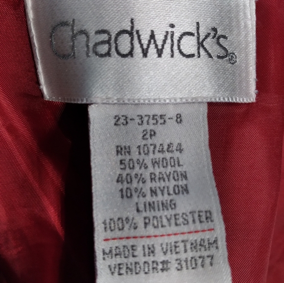 Vintage Chadiwicks Plaid Tartan Check Red Wool 80s 90s Y2K Mini Pencil Skirt 2P - Picture 10 of 10